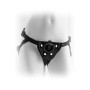 Vibrating Plush Harness Black