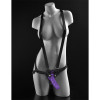 Harness with Dildo 16,5 cm Purple