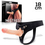 Mistress Elastic Strap-on Silicone Dildo 18 cm Flesh