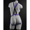 7 Strap-On Suspender Harness Set Purple