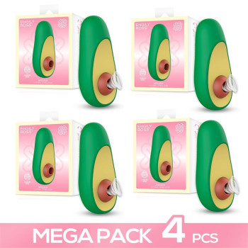Pack of 4 Avocado Clitoral Stimulator with Suction