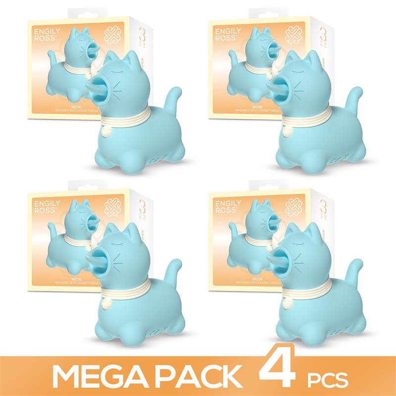 Pack of 4 Meow Massager with Licking Tongue