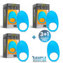 Pack 3 + Tester Ringo Vibrating Ring with APP Blue