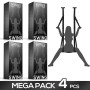 Pack de 4 Adjustable Door Swing with Legs Support and Seat
