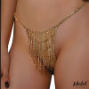 Samira Sparkly Thong Gold One Size