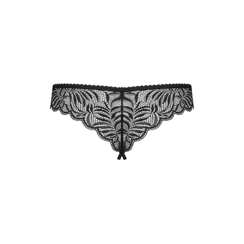 Contica Crotchless Panties Black
