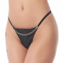 G-String with Chain Black