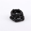 Beaded Cock Rings-Black