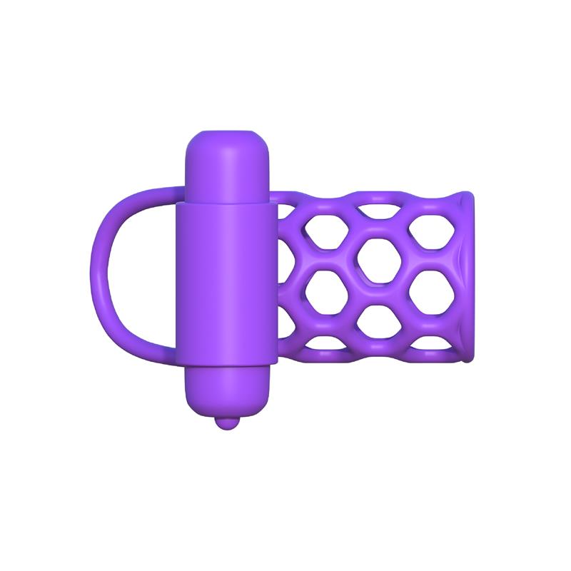 Fantasy C-Ringz Vibrating Couples Cage Purple