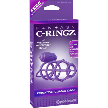 Fantasy C-Ringz Vibrating Climax Cage Purple