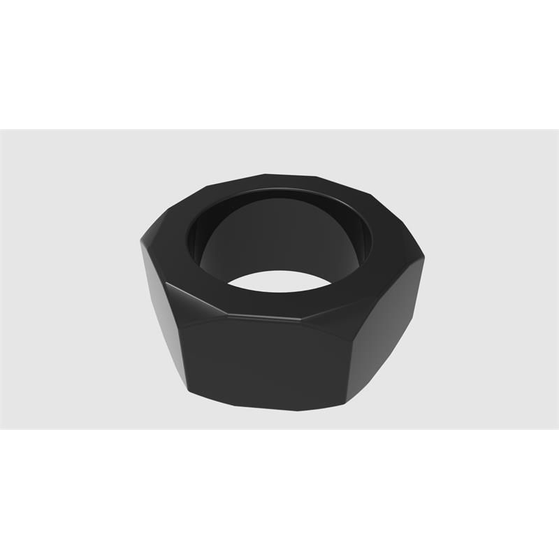 Nust Bolts Cock Ring-Black