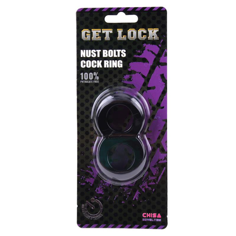 Duo Cock 8 Ball Ring-black