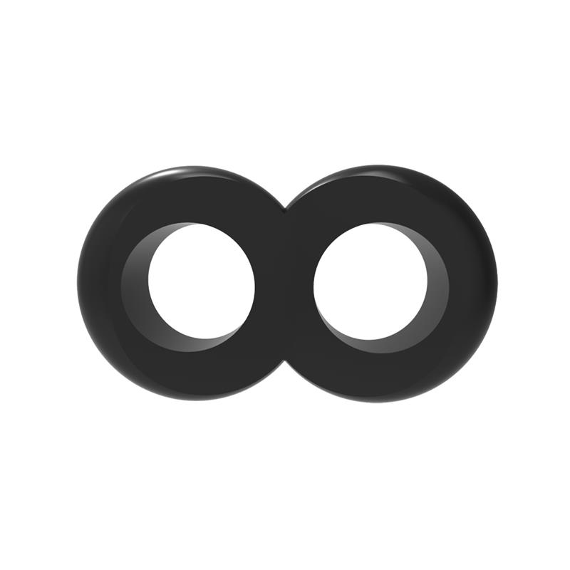 Duo Cock 8 Ball Ring-black