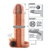 Fantasy X-tensions  Vibrating Real Feel Extension 5,1 cm  - Flesh