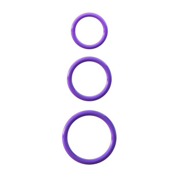 Fantasy C-Ringz Silicone 3-Ring Stamina Set Purple