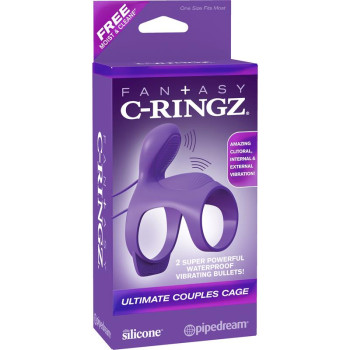 Fantasy C-Ringz Ultimate Couples Cage-Purple