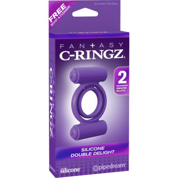 Fantasy C-Ringz Silicone Double Delight Purple
