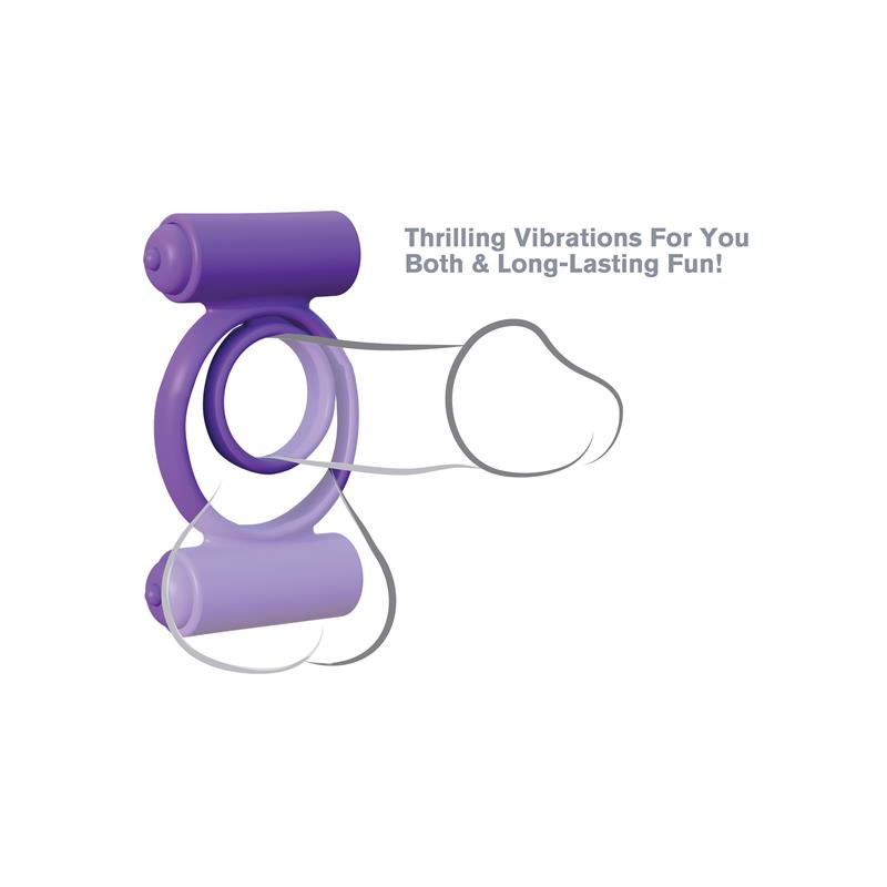 Fantasy C-Ringz Silicone Double Delight Purple
