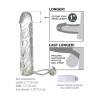Fantasy X-tensions  Vibrating Super Sleeve - Clear