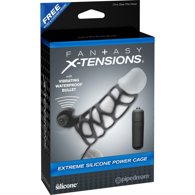 Fantasy X-tensions  Extreme Silicone Power Cage - Black