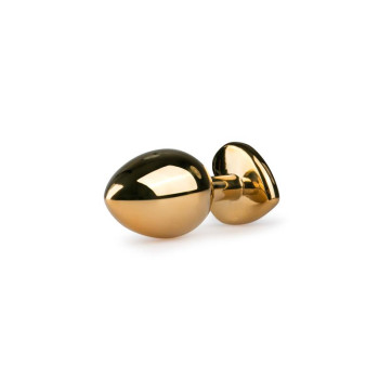 Metal Anal Plug No. 7 - Gold / Pink