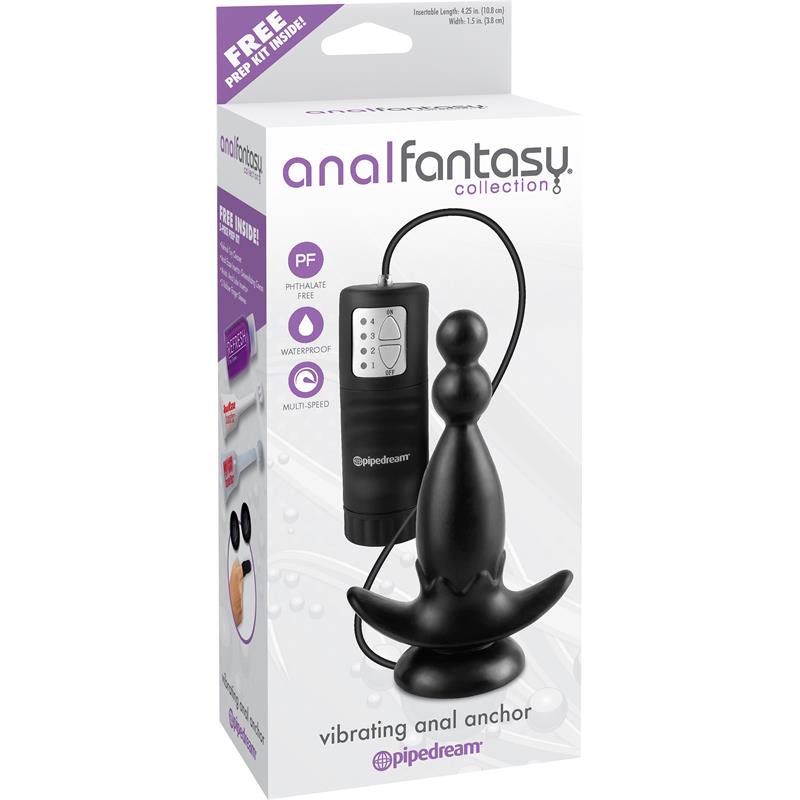 Vibrating Butt Plug Anchor Black