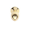 Golden Butt Plug with Blue Jewel