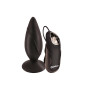 Vibrating Butt Plug with Remote Black