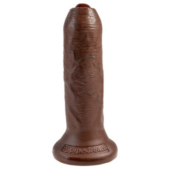 King Cock Realisic Dildo with Movable Foreskin Brown 6