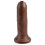 King Cock Realisic Dildo with Movable Foreskin Brown 6