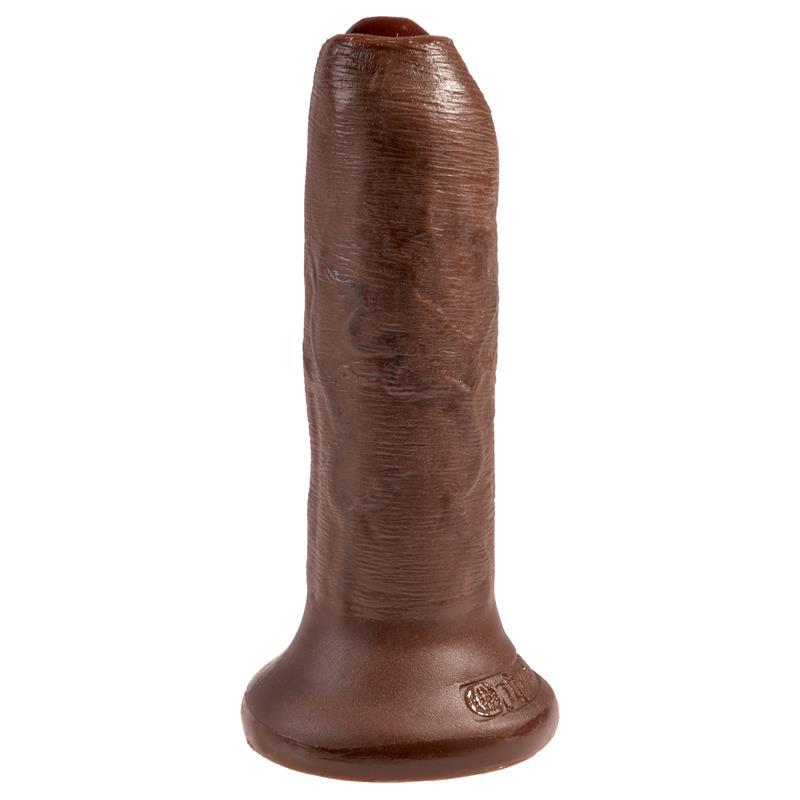 King Cock Realisic Dildo with Movable Foreskin Brown 6