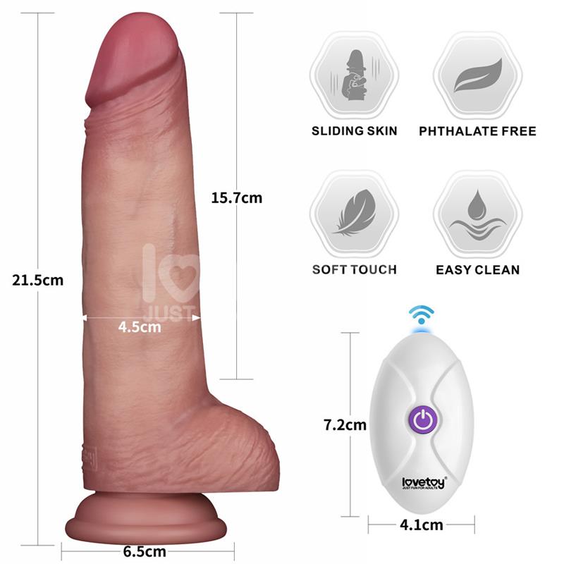 Vibrating Sliding Skin Pro II Silicone 8.5