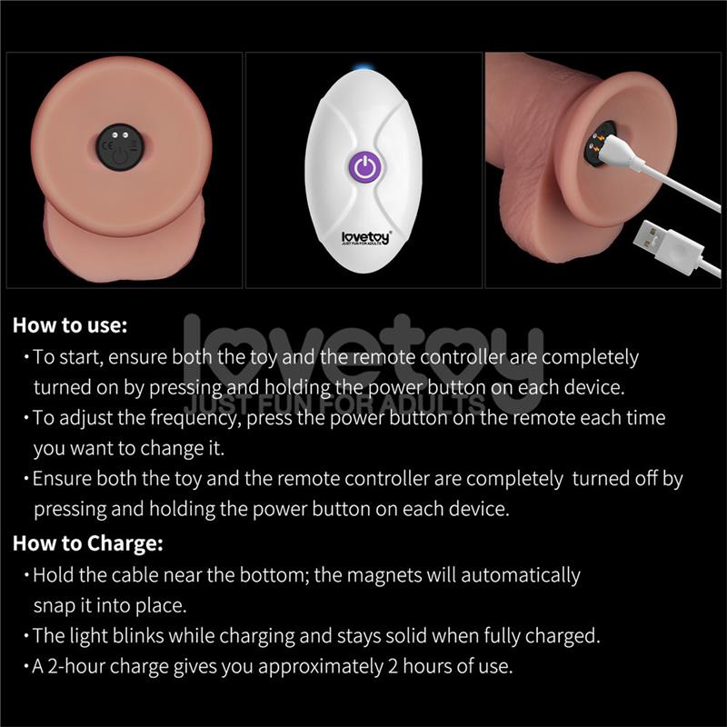 Vibrating Sliding Skin Pro II Silicone 8.5