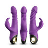 Vibrator with Thrusting and 360? Wiggling  Purple