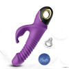 Vibrator with Thrusting and 360? Wiggling  Purple