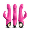 Vibrator with Thrusting and 360? Wiggling Pink