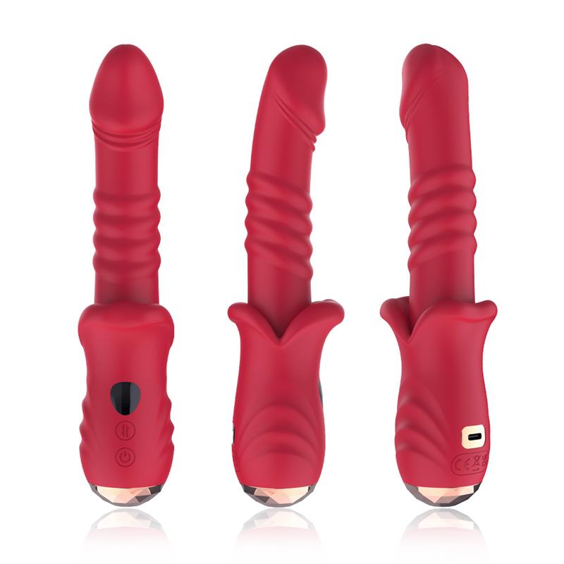 Vibrator with Thrusting G-spot and Digital Screen