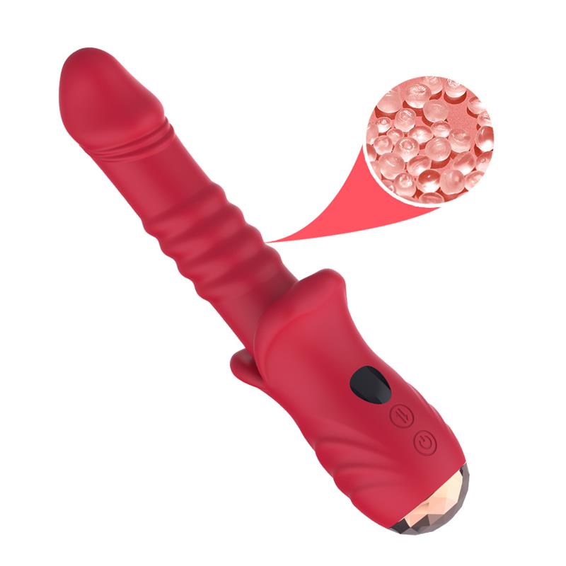 Vibrator with Thrusting G-spot and Digital Screen