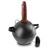 King Cock Vibrating Mini Sex Ball with 7 Dildo - Brown