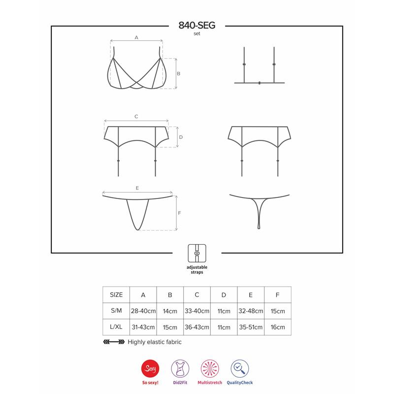 Set 3 Pieces Black/Blue