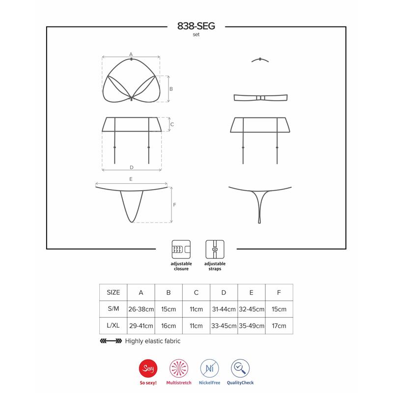 3 Pieces Set 838-SEG-3
