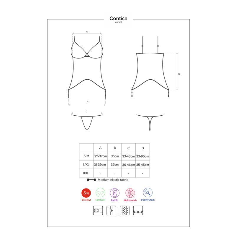 Garter Set Contica Size L/XL