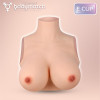 Booskin Realistic Breast Form D Cup Liquid Silicone