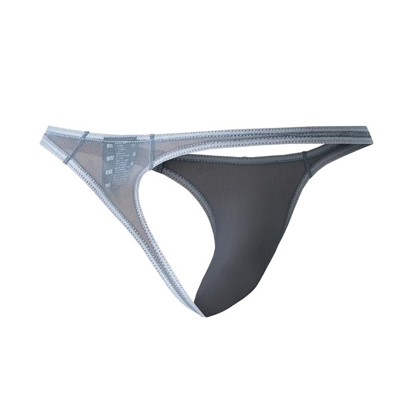 C4MSPX06 Brazilian Thong Mesh Grey
