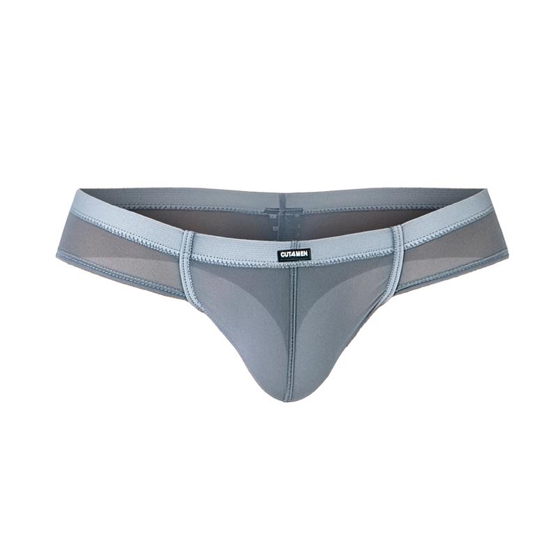 C4MSPX22 Hybrid Cheeky Brief Mesh Grey