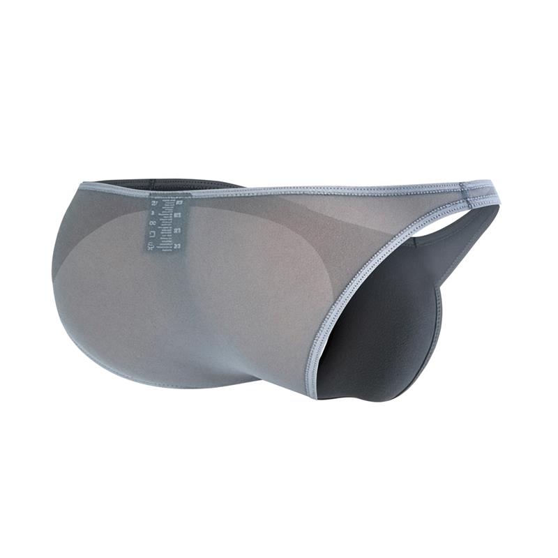 C4MSPXBUL01 Low Rise Bulge Brief Mesh Grey