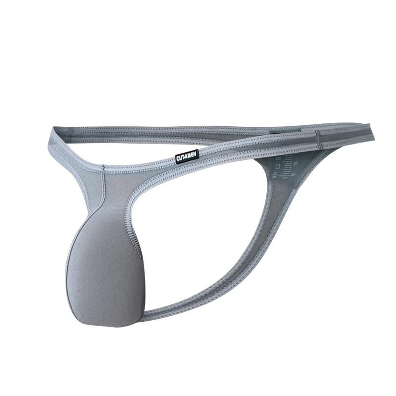 C4MSPXBUL03 Micro Thong Bulge Mesh Grey