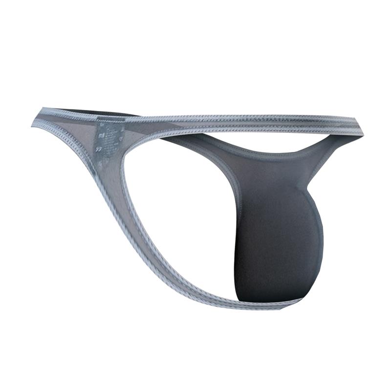 C4MSPXBUL04 Thong Bulge Plus Mesh Grey