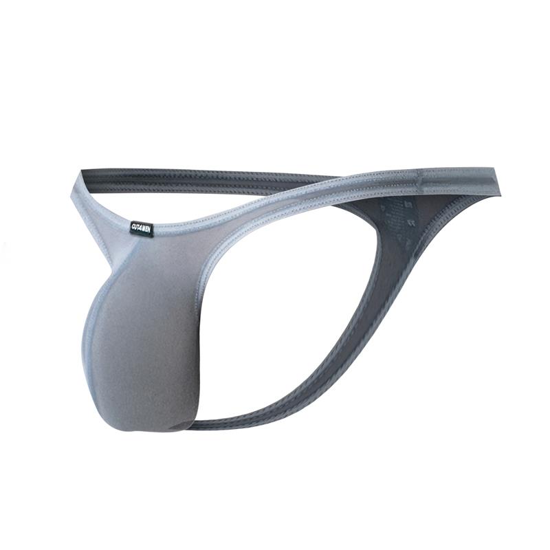C4MSPXBUL04 Thong Bulge Plus Mesh Grey