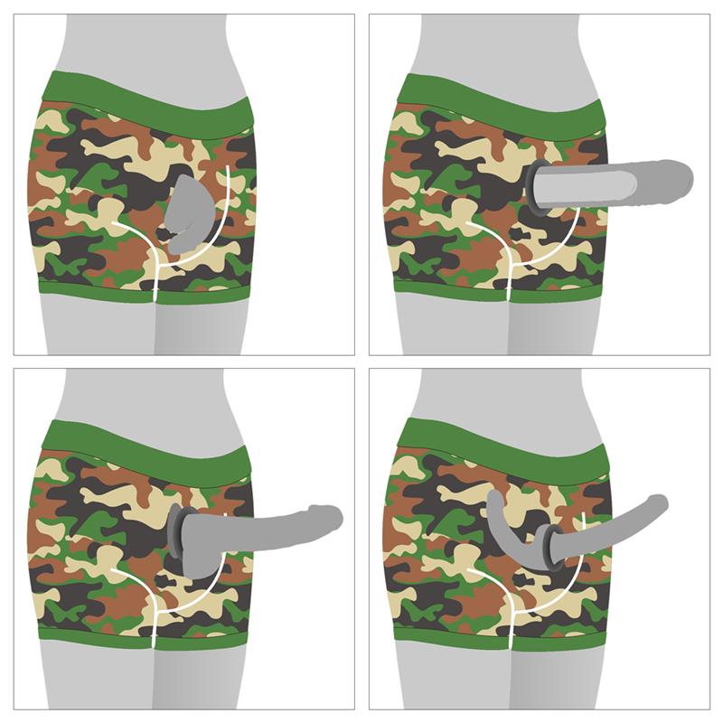 Camo Strapon Shorts 33-37